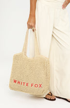 Tyrus Large Top Handle Bag Natural/Coral