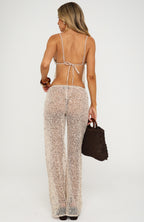 Horizon Sequin Pants Coconut