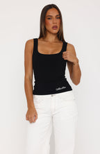 Taking Risks Tank Top Black