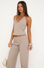 Reflective Love Top Taupe