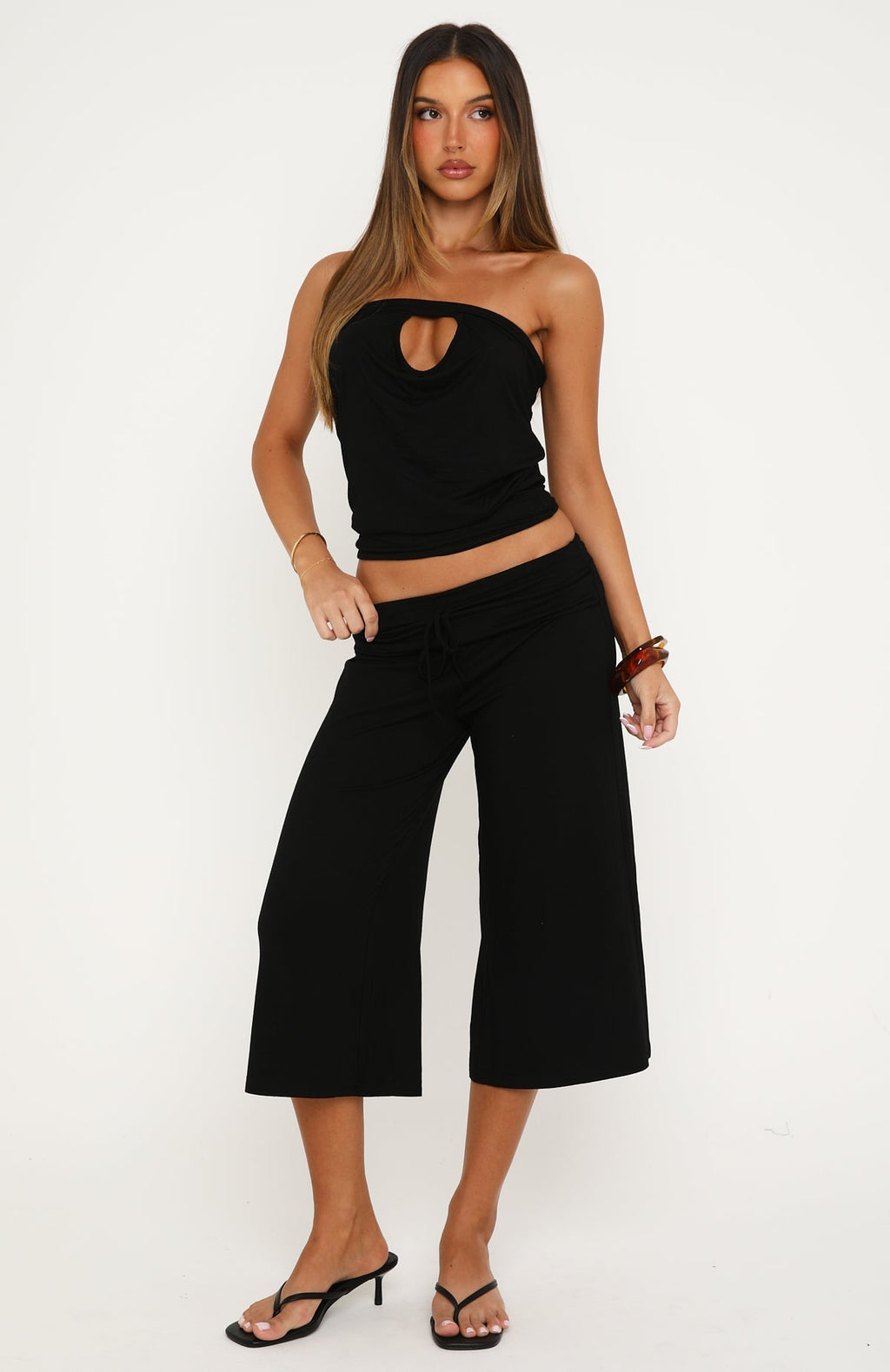 Valerie Strapless Top Black