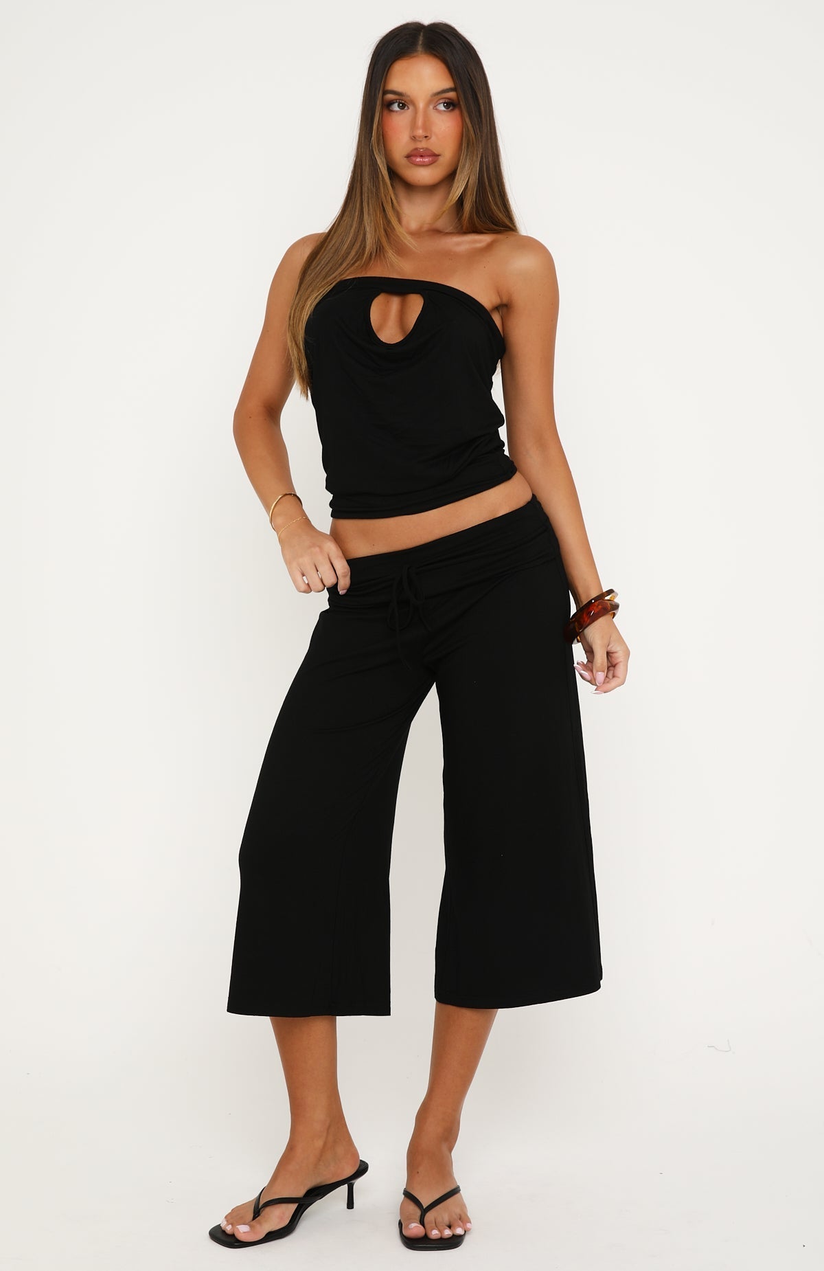 Valerie Strapless Top Black