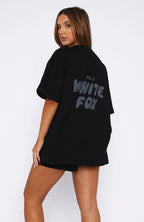 Offstage Back Graphic Oversized Tee Onyx