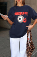 11th Street Concrete Jungle Oversized Tee Blueberry Twist