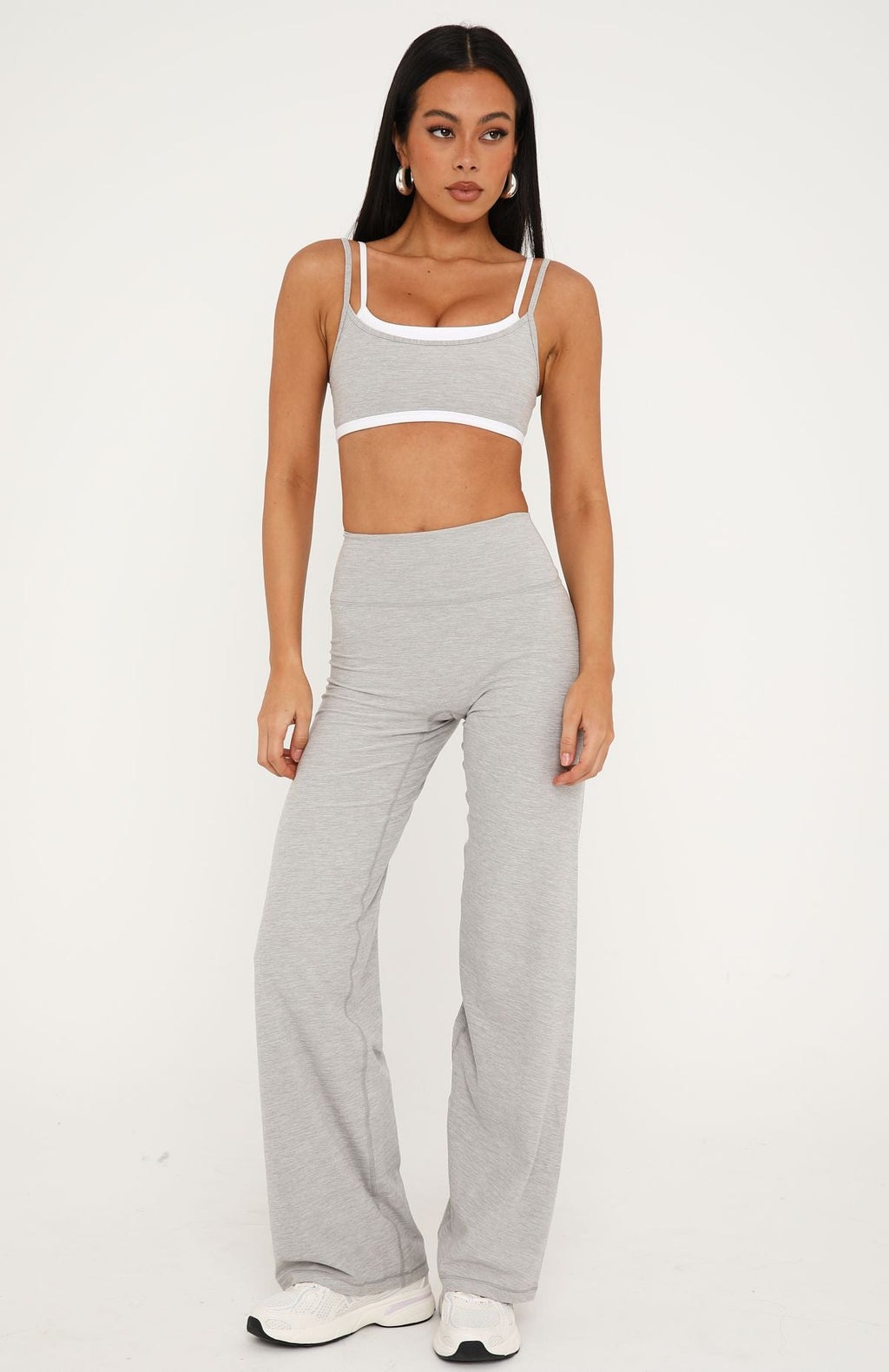 All The Glory Sports Bra Grey Marle