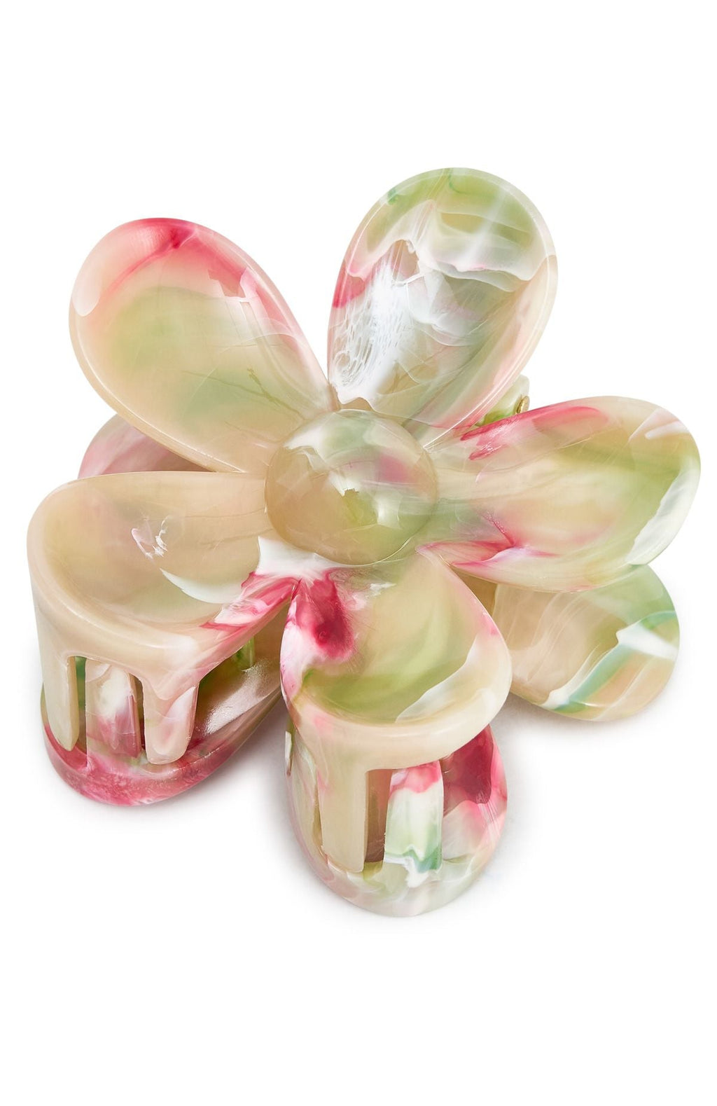 Romina Hair Clip Pink Marble