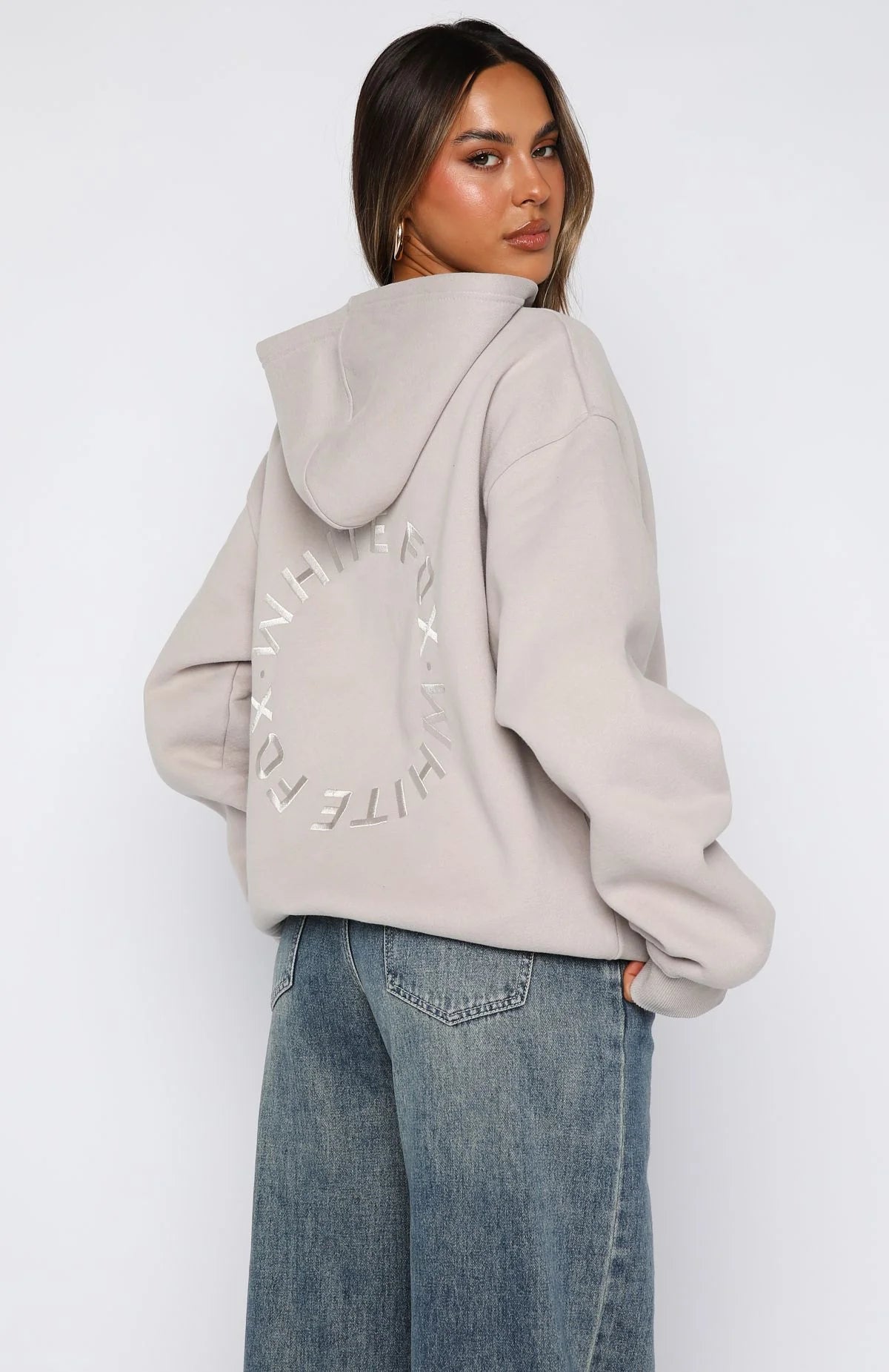 Stay Lifted Oversized Hoodie Moon