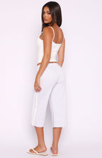 Stuck In A Daze Capri Track Pants Grey Marle