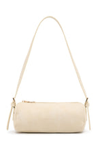 Gannon Shoulder Bag Bone Faux Suede