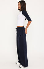 Tatiana Wide Leg Sweapants Navy