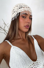 Maja Crochet Hat Cream