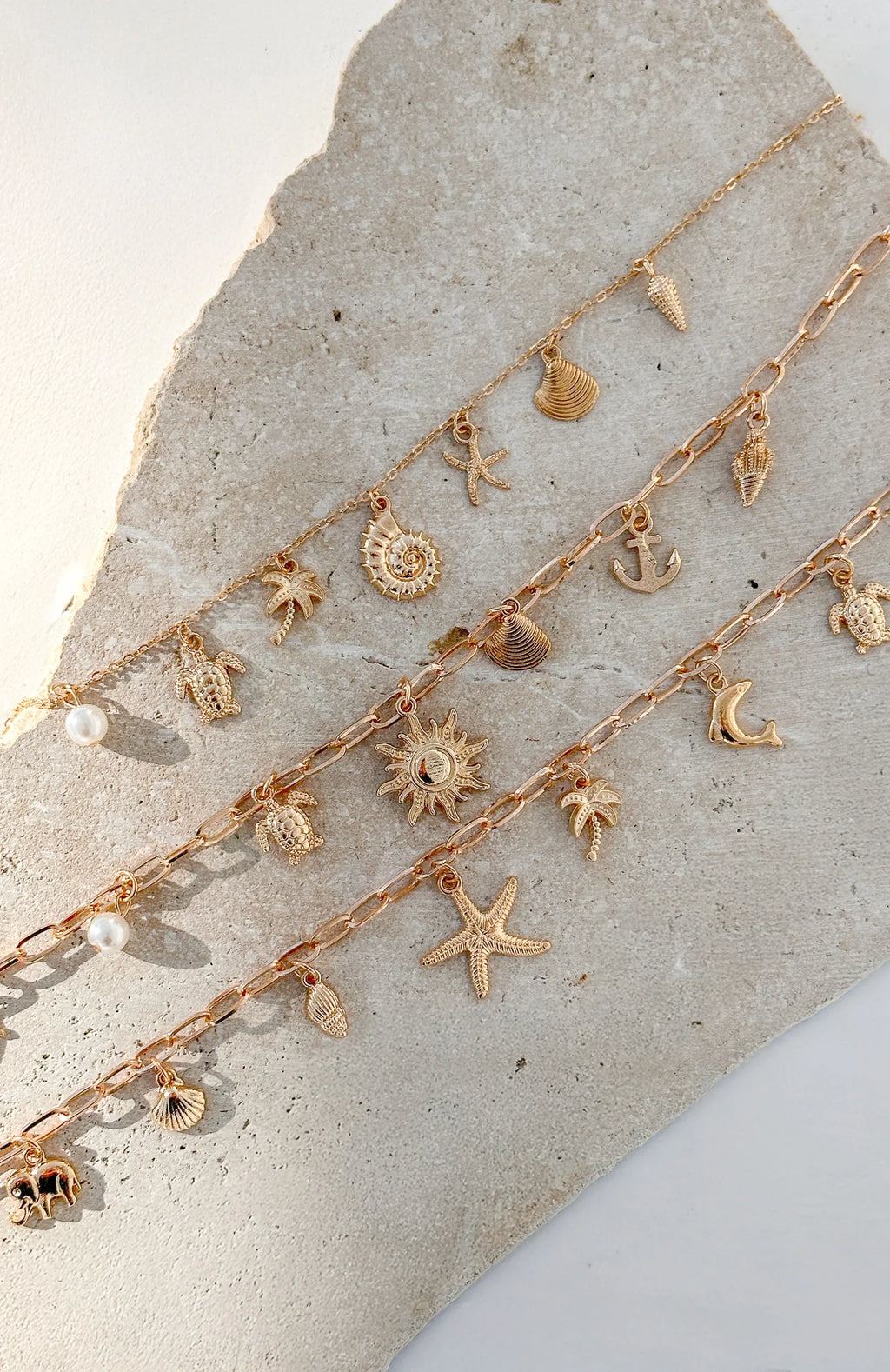 Mayer Necklace 3 Piece Set Gold