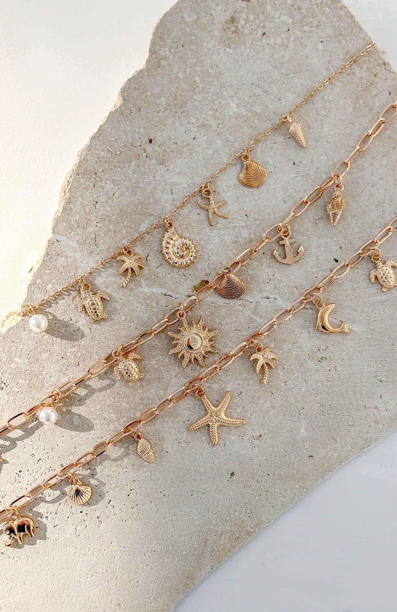 Mayer Necklace 3 Piece Set Gold