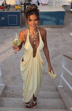 Belle Vita Midi Dress Lemon