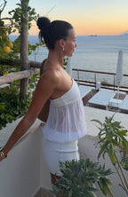 Sweet Talking Strapless Mini Dress White