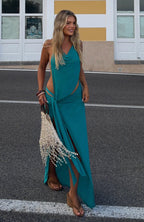 Sunset Club Maxi Dress Ocean Teal