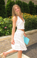 Gelato Girl Halter Top Off White