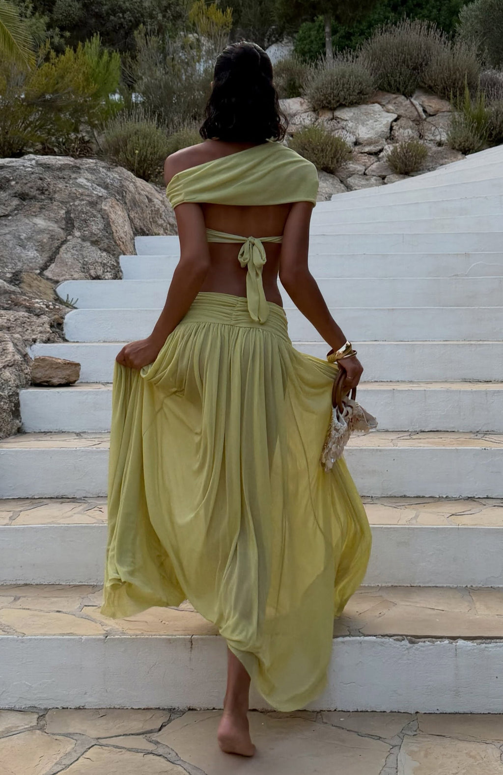 Amore Ease Maxi Skirt Pistachio Mist