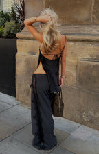 Porcelain Nights Pants Black