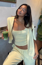 Lazy Kiss Knit Top Lemon