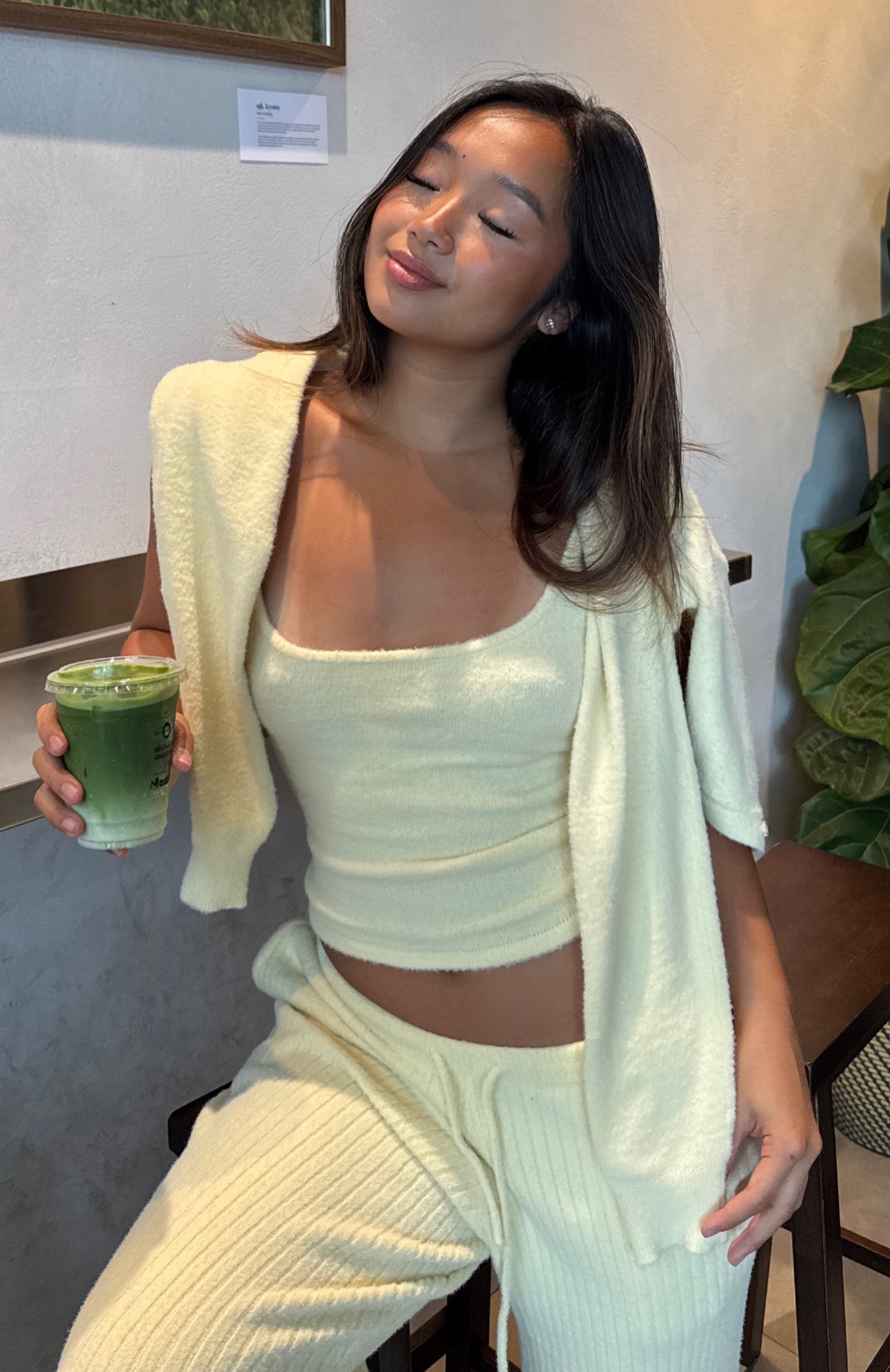 Lazy Kiss Knit Top Lemon