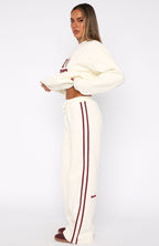 11th Street Out & About Wide Leg Sweatpants Cake Batter