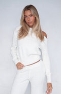 Please Be Mine Knit Sweater Off White