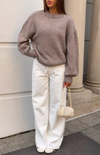 Sashi Knit Sweater Pebble