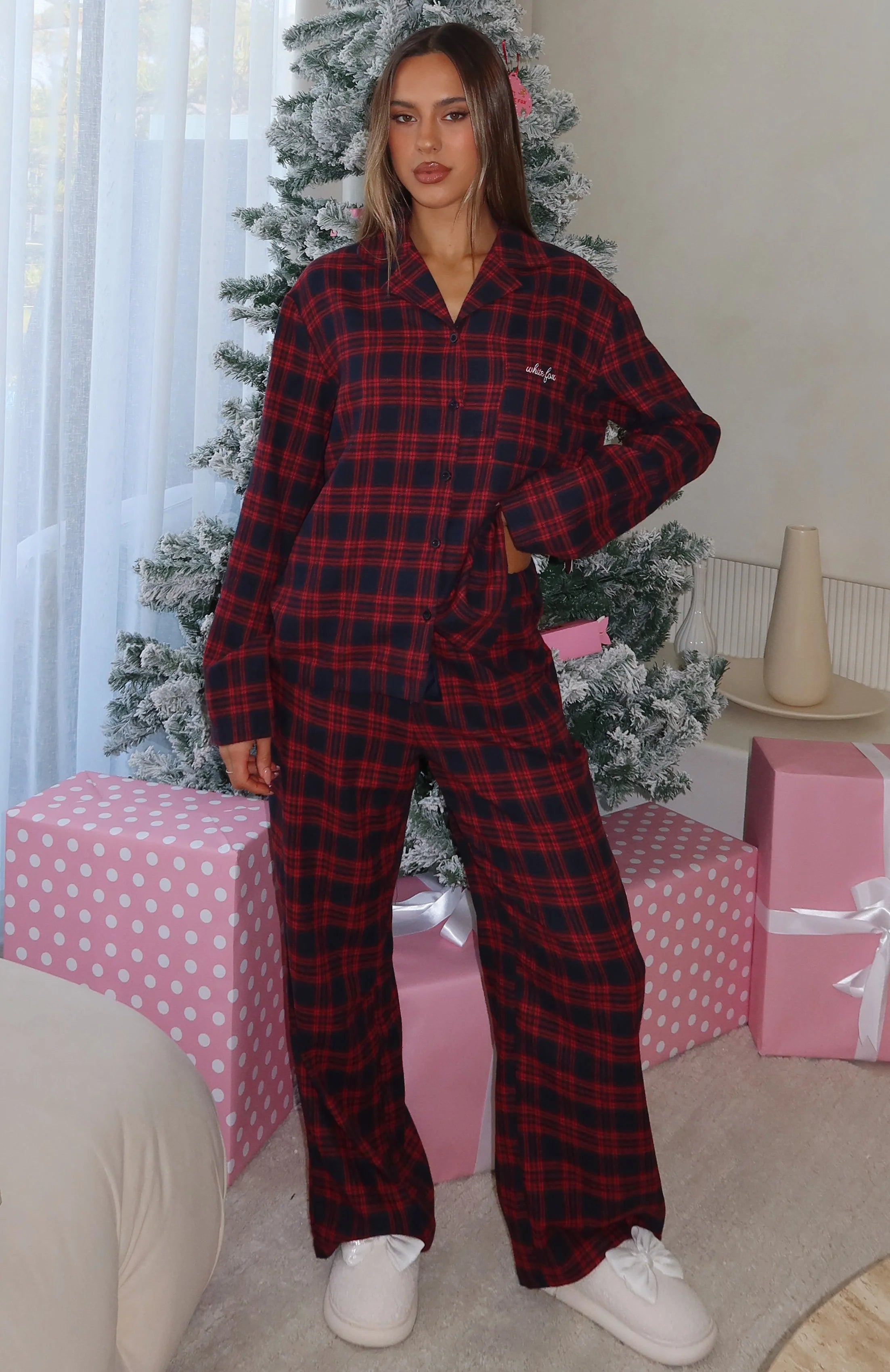That Time Of Year Pyjama Pants Red/Navy