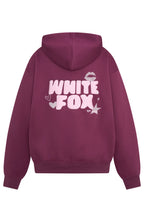 11th Street Sweet Kisses Oversized Hoodie Very Berry