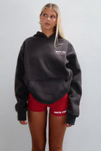 Lucky Thirteen Cheyenne Oversized Hoodie Charcoal