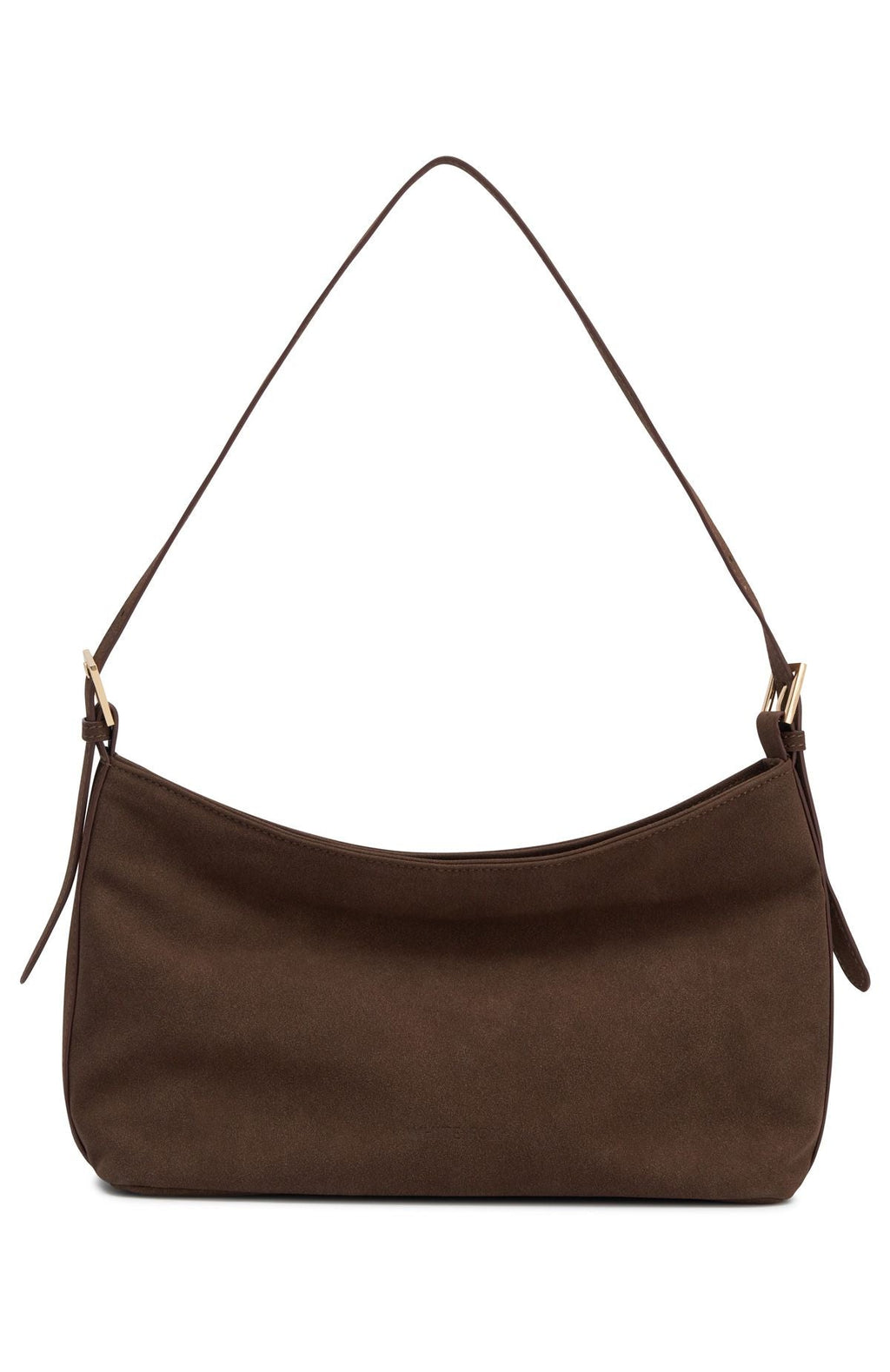 Ryker Shoulder Bag Dark Chocolate Faux Suede