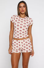 Dreamy Pyjama Shorts Bow Bliss