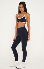 Roam Mid Rise Leggings Vintage Navy