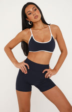 Keep Up High Waisted Shorts 4" Vintage Navy
