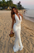 Be With You Forever Maxi Dress Off White