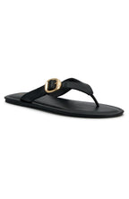 Tarrant Thong Sandals Black PU