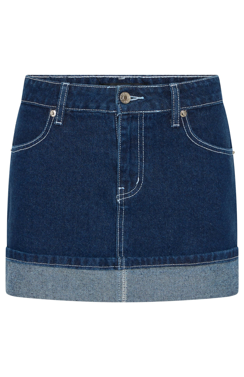 Charlotte Denim Mini Skirt Dark Indigo Wash