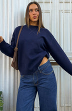 Chrishelle Knit Sweater Navy