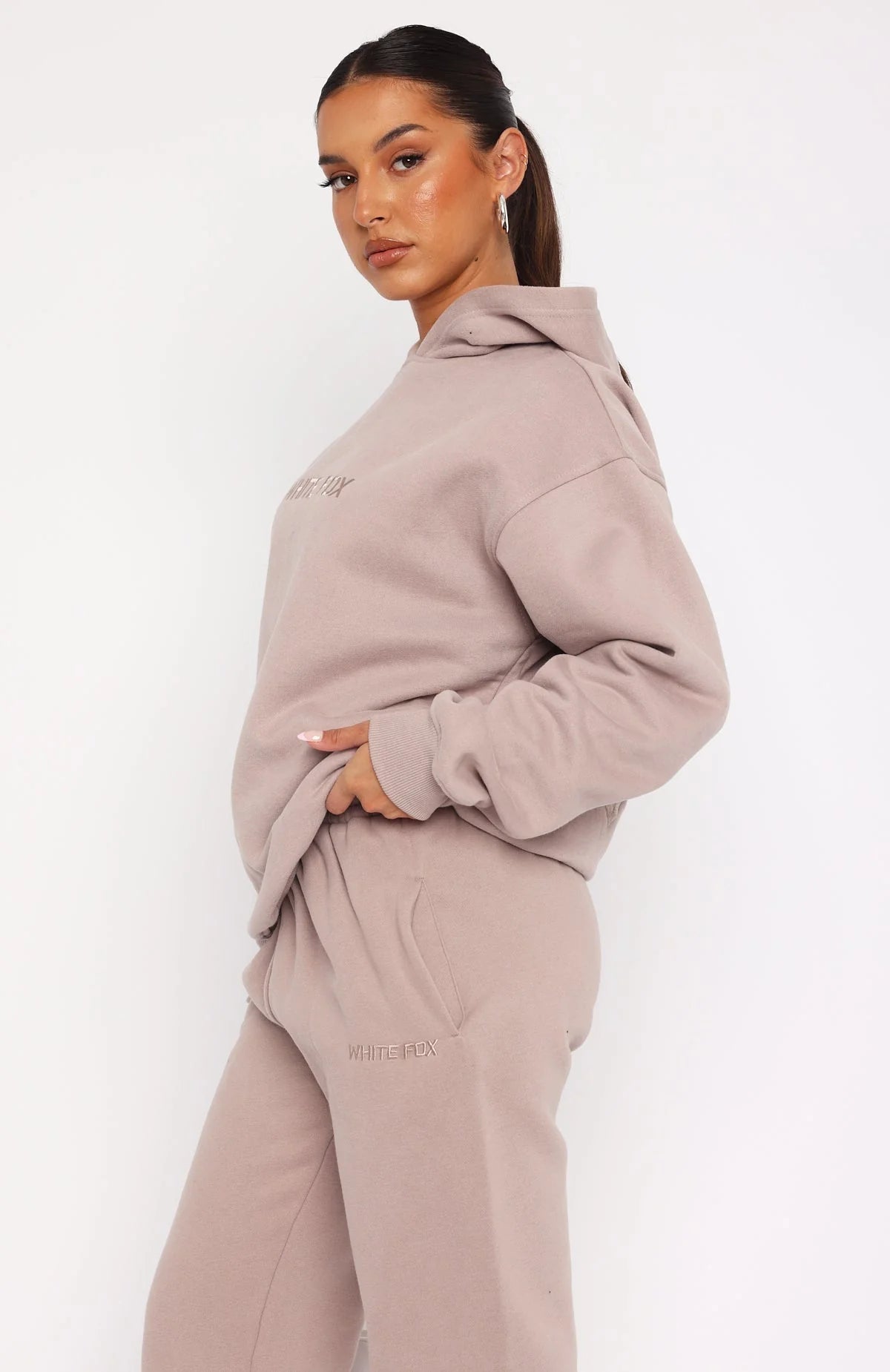Stay Lifted Oversized Hoodie Cinnamon