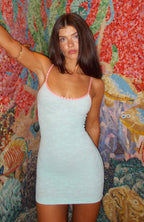 Keep Chill Mini Dress Malibu Blue