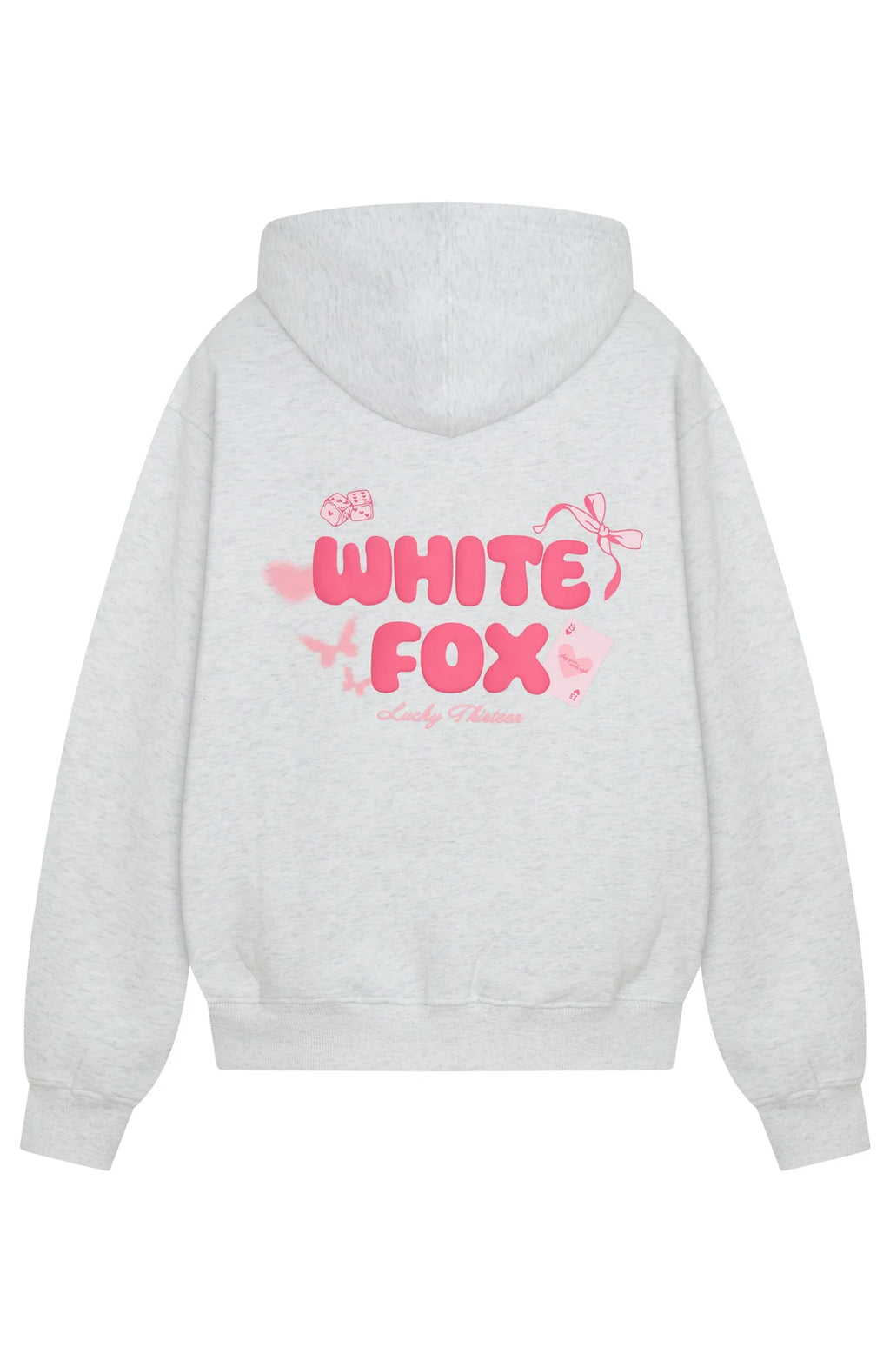 Lucky Thirteen Stephanie Oversized Hoodie Grey Marle