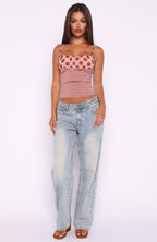 Sucker For You Top Pink Stripe