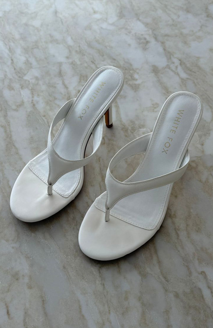 Narell Thong Mules White