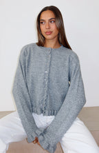 Cardi Club Knit Cardigan Heather Grey