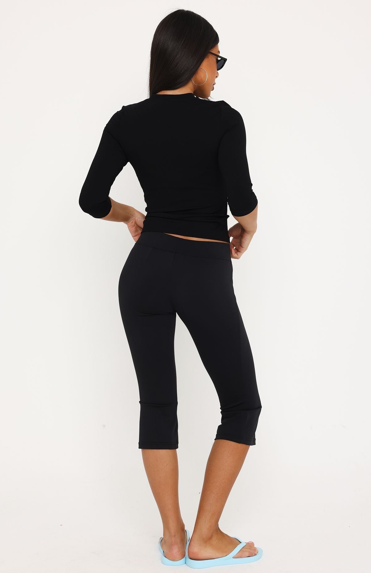 Take The Opportunity Capri Pants Black