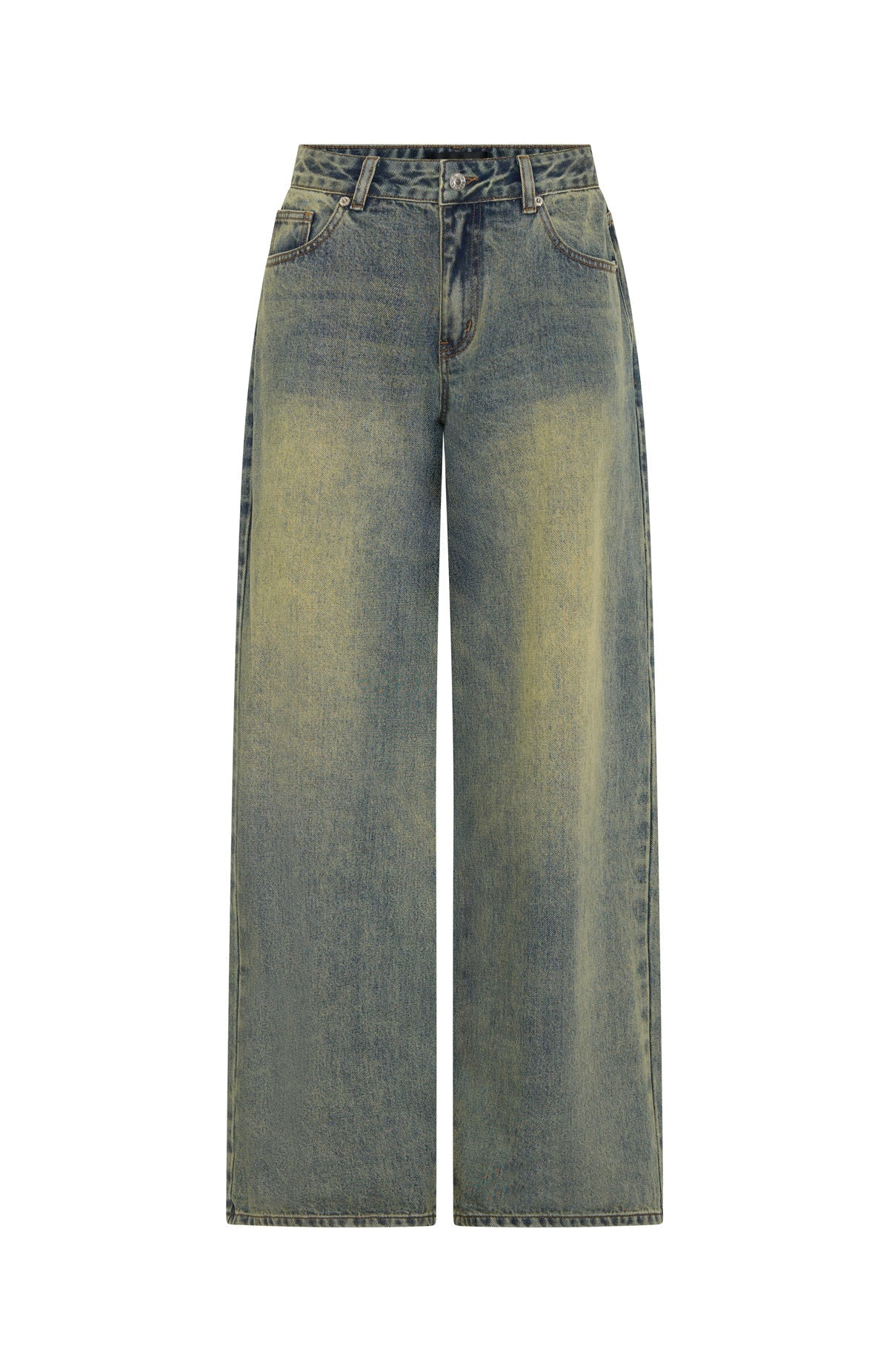 Maeve Low Rise Wide Leg Jeans Sand Wash
