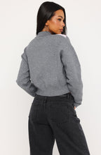 Cinzia Argyle Knit Sweater Rose Winter