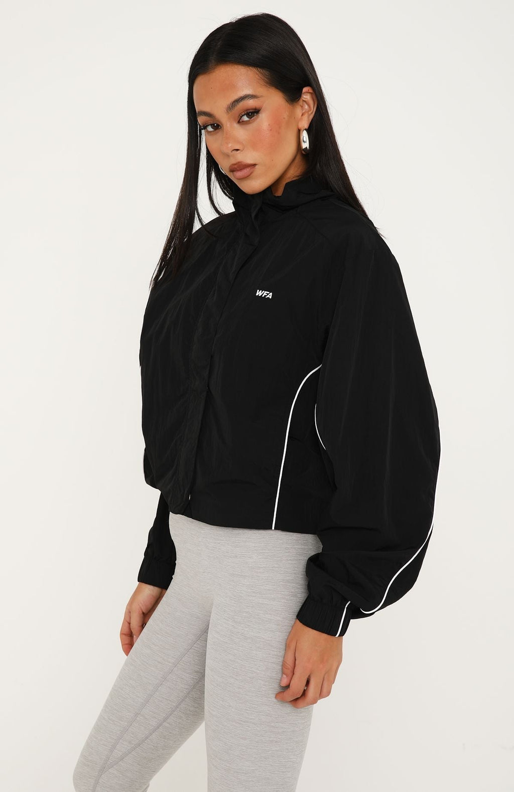 Guide Me Windbreaker Jacket Black