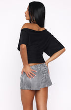Marrakech Moments Cinched Waist Top Black